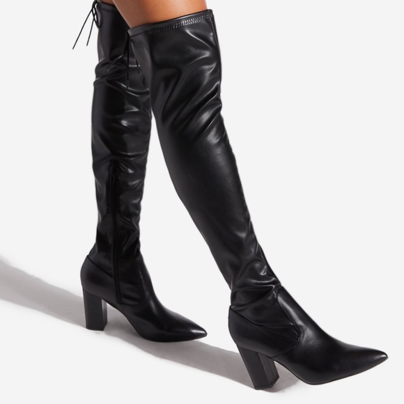 Shoe Dazzle Shoes - Over the Knee Leather Boots